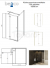 BESCO Kabina prysznicowa Pixa Gold 100x80 Lewa PPL-108-195G